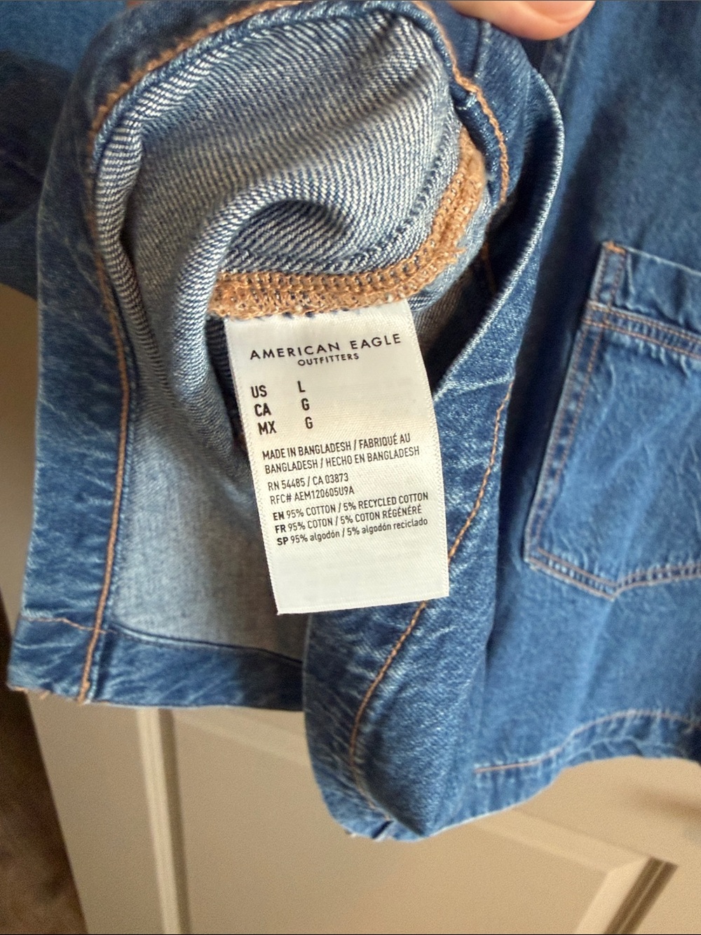 American Eagle Denim Button-Front dress - Picture 5 of 5